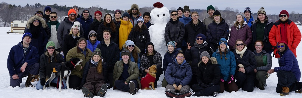 University of Maine Student Subunit Ice Fishing Trip in Winter 2020 slide